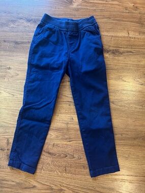 Kids Navy Pull-On Chino Pants